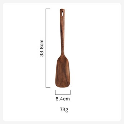 Wooden Kitchen Utensil Set, Acacia Spurtle Kitchen Sets Non-Stick Wooden Cooking Utensils Spatula Slotted Spurtle Spatula Sets Dsers