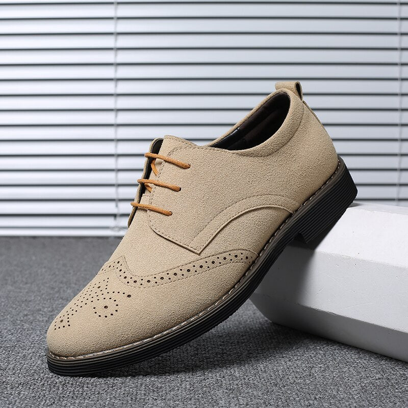 Men's Suede Leather Oxford Dress Shoes Dsers