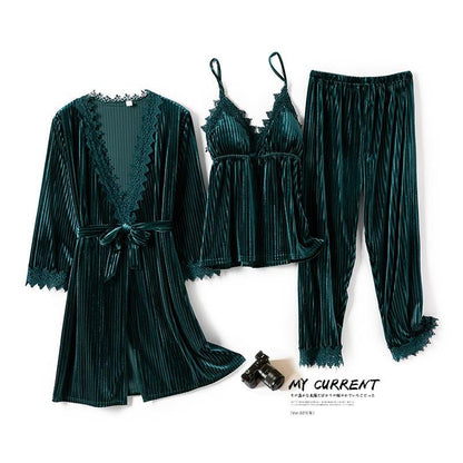 Women's Velour Velvet Pajama Sets Dsers