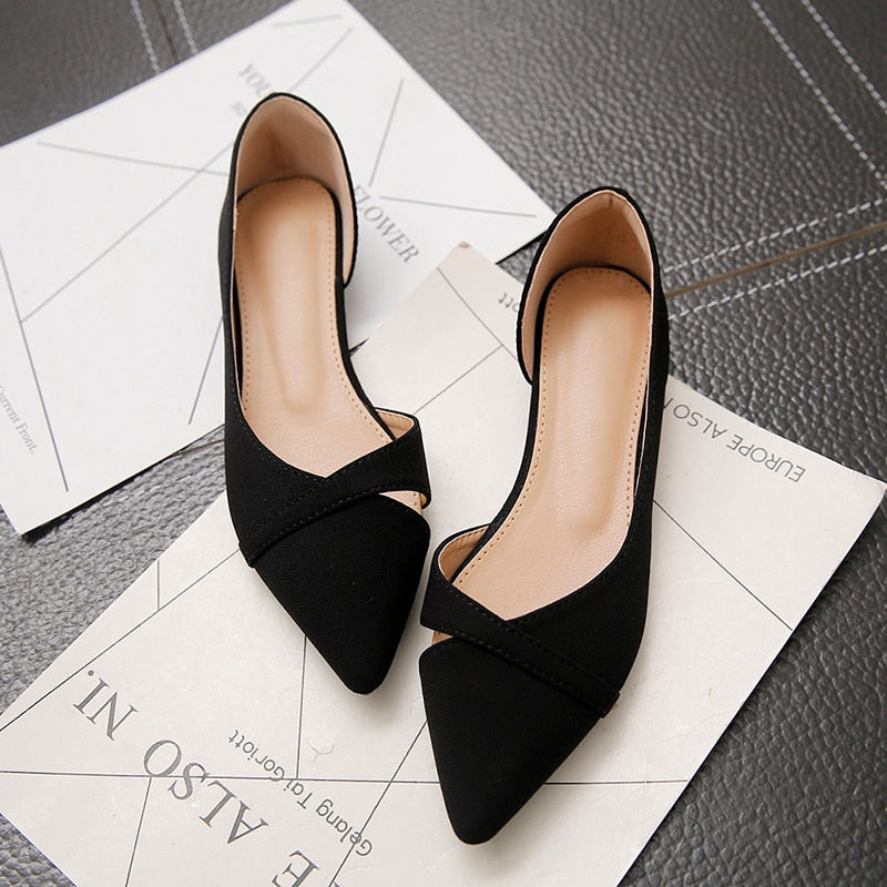 Women's Pointed Toe Flats with Soft Sole Dsers