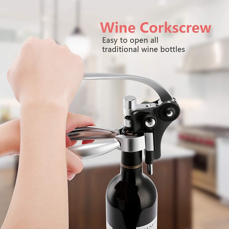 Professional Lever Red Wine Bottle Opener Set Simple Manual Wine Corkscrew Air Pump Kitchen Bar Accessories Dsers