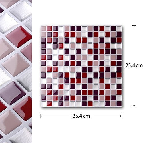 Self Adhesive Mosaic Tile Wall decal Sticker DIY Kitchen Bathroom Home Decor Vinyl Dsers