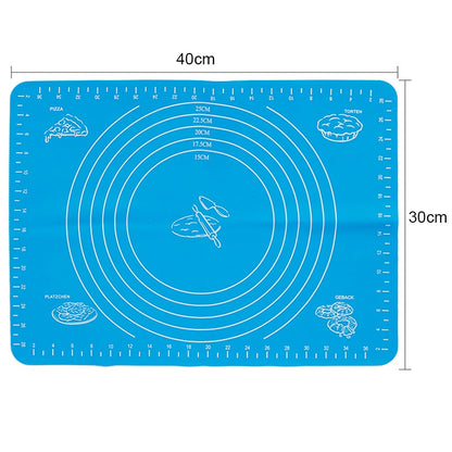 Silicone Non-Stick Rolling Mat Pastry Non-Slip Mat Kitchen Tools for Making Pastry Cakes Dsers