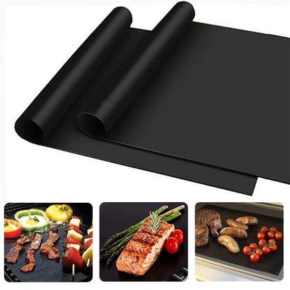 Reusable Non-Stick BBQ Grill Mat Barbecue Grilling Mat Baking Sheet Portable Cooking Tool For Kitchen And Picnic Dsers