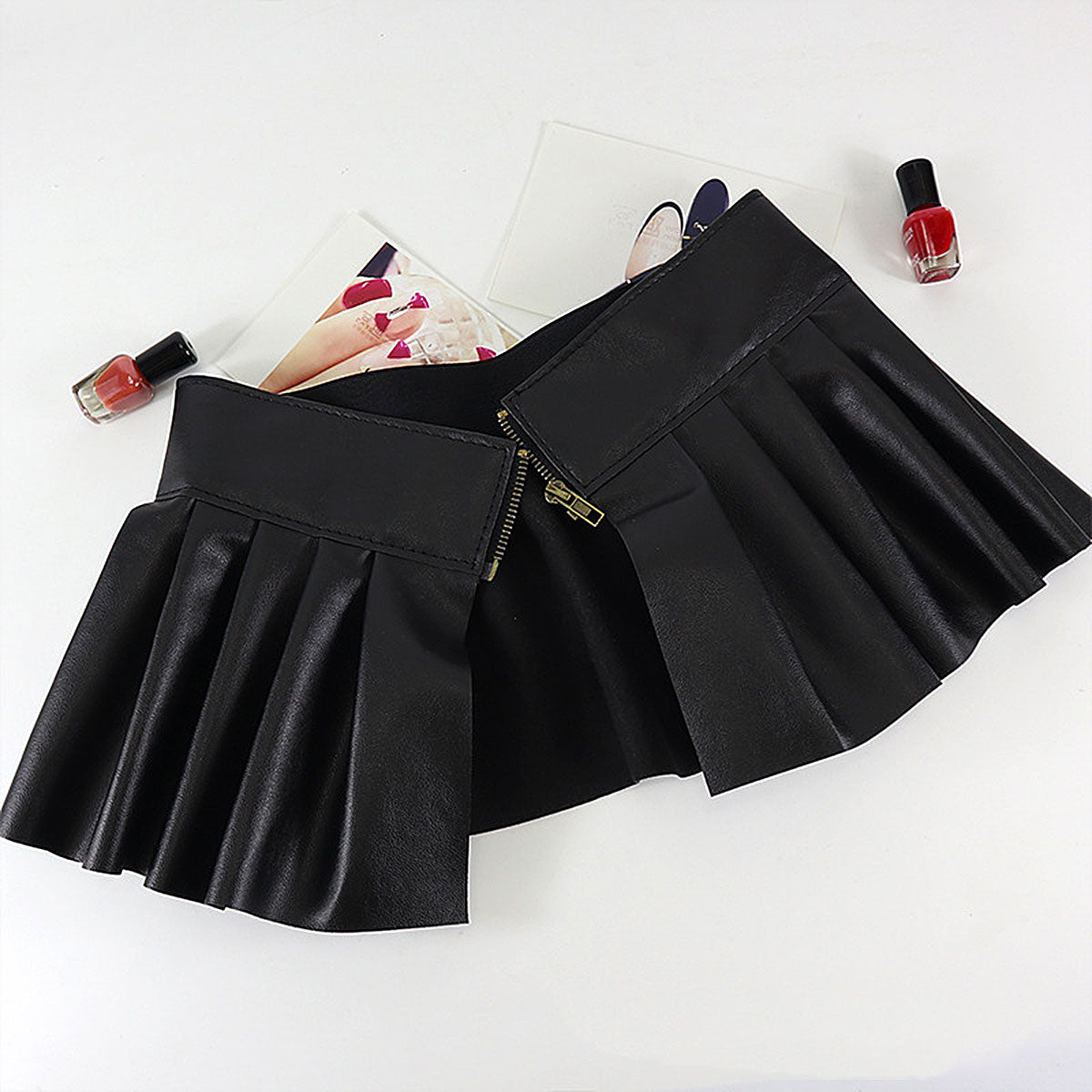 Women's PU Leather Elastic Wide Skirt Waist Belt Dsers