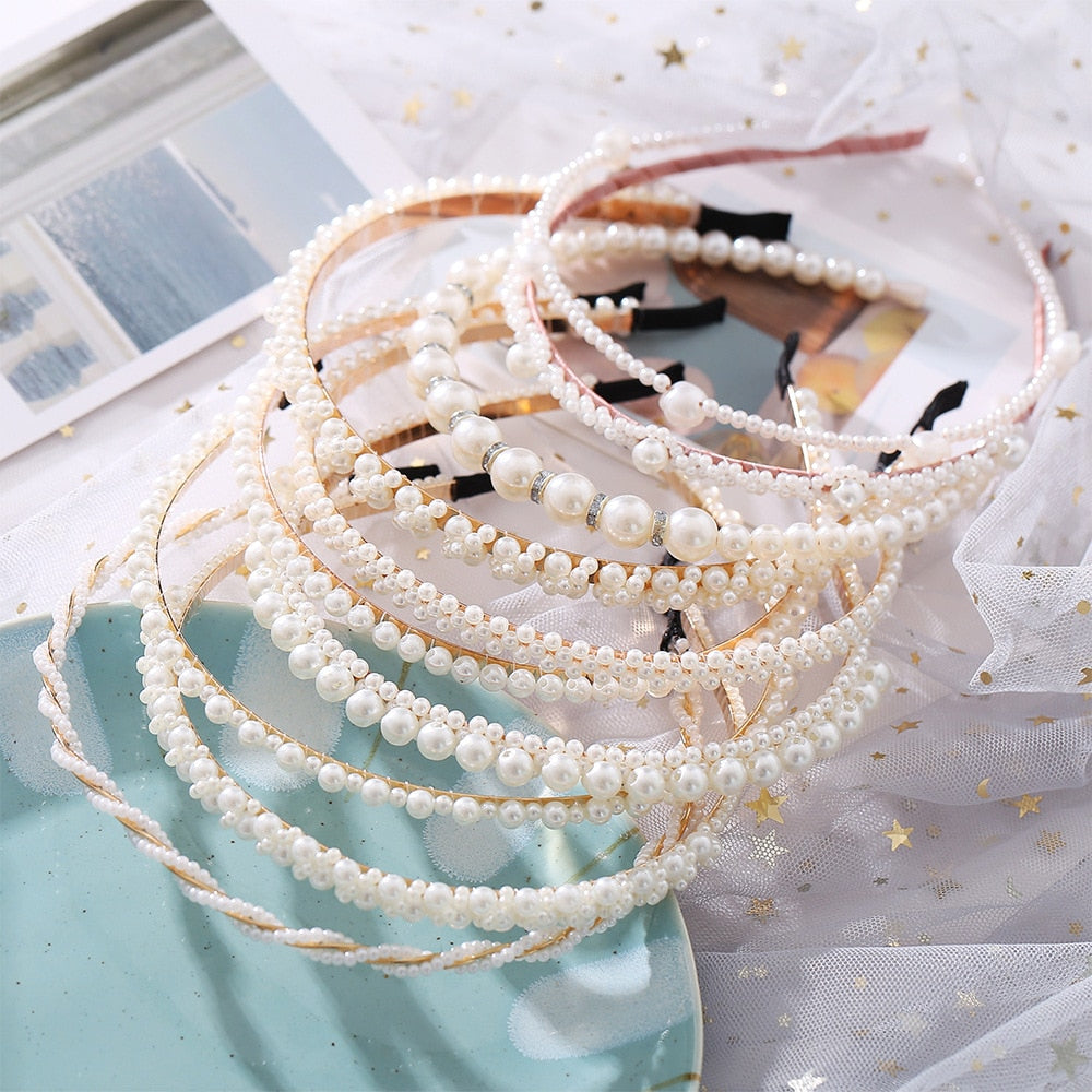 Women's Faux Pearl Headbands Dsers