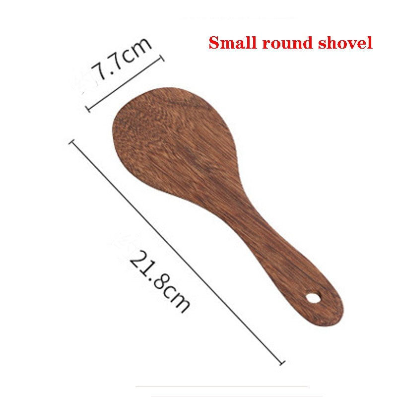 Wooden Spatula Kitchen Nonstick Dedicated Wooden Kitchenware Heat Resistant Wooden Cooking Shovel Spoon Dsers