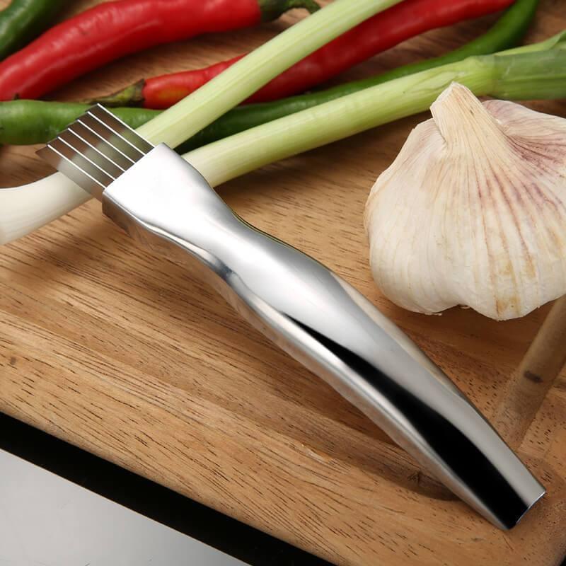 Onion Garlic Vegetable Cutter Knife Cut Onions Garlic Tomato Device Shredders Slicers Kitchen Accessories Cooking Tools Dsers