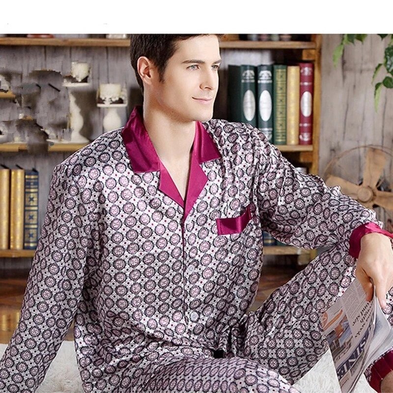 Men's Silk Pajama Sets Dsers