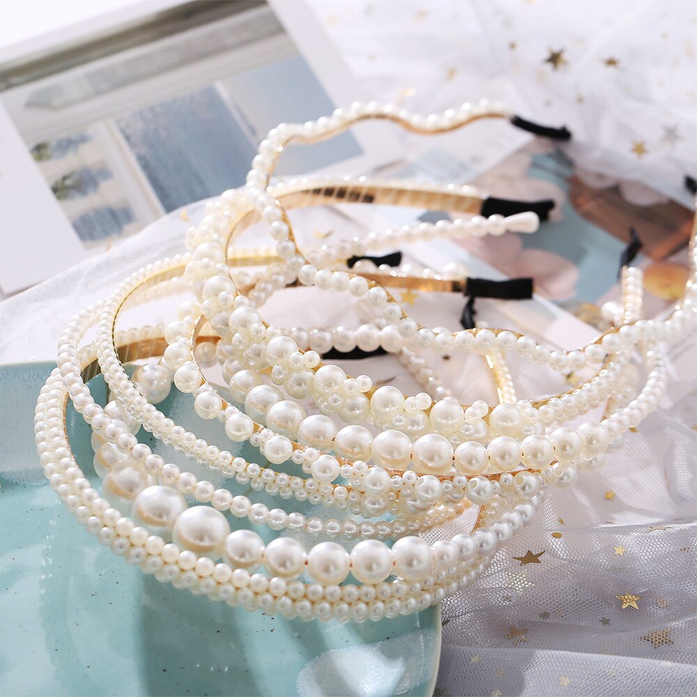 Women's Faux Pearl Headbands Dsers