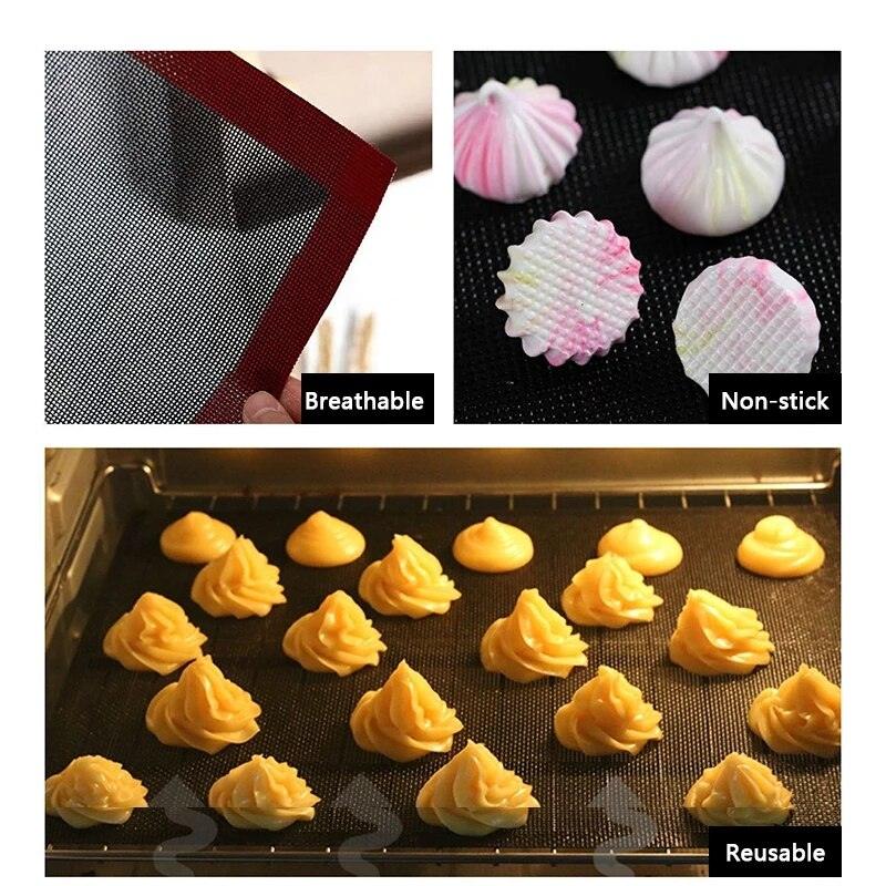 Non Stick Perforated Silicone Baking Mat Oven Sheet Liner Bakery Tool For Cookie /Bread/ Macaroon Kitchen Bakeware Tools Dsers