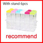 Transparent Spice Jar Set Salt and Pepper Seasoning Bottle Colorful Lid Kitchen Condiment Cruet Storage Container  Spice Rack Dsers