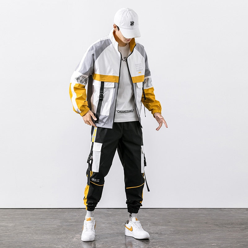 Men's 2 Piece Hip Hop Style Tracksuit Dsers