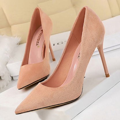 Women's Suede High Heel Stilettos Dsers