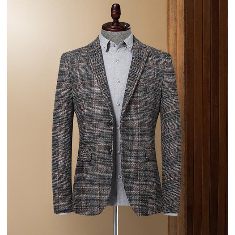 Men's Tweed Blazer Coat Dsers