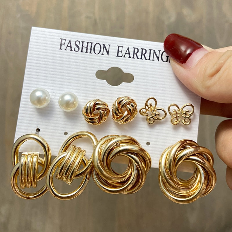 Women's Zinc Alloy Variety Earring Sets Dsers