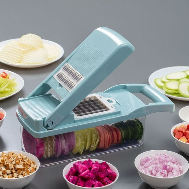 Vegetable Slicer Chopper Multifunctional Fruit Potato Carrot Peeler Grater Cutter Shredded Tool Kitchen Accessories  7 In 1 Set Dsers