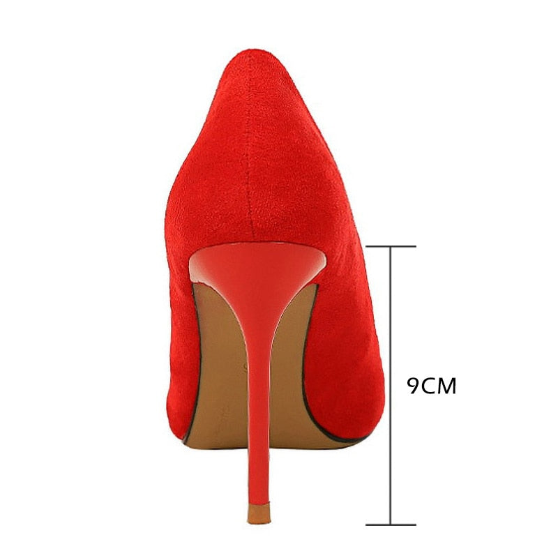 Women's Suede High Heel Stilettos Dsers