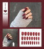 Nail Art Fake Nails Stiletto Tips Clear Press on Long False with Glue Coffin Stick Display Full Cover Artificial Designs Matte Dsers