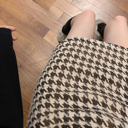 Women's Houndstooth Mini Skirt Dsers