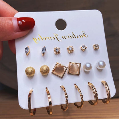 Women's Zinc Alloy Variety Earring Sets Dsers