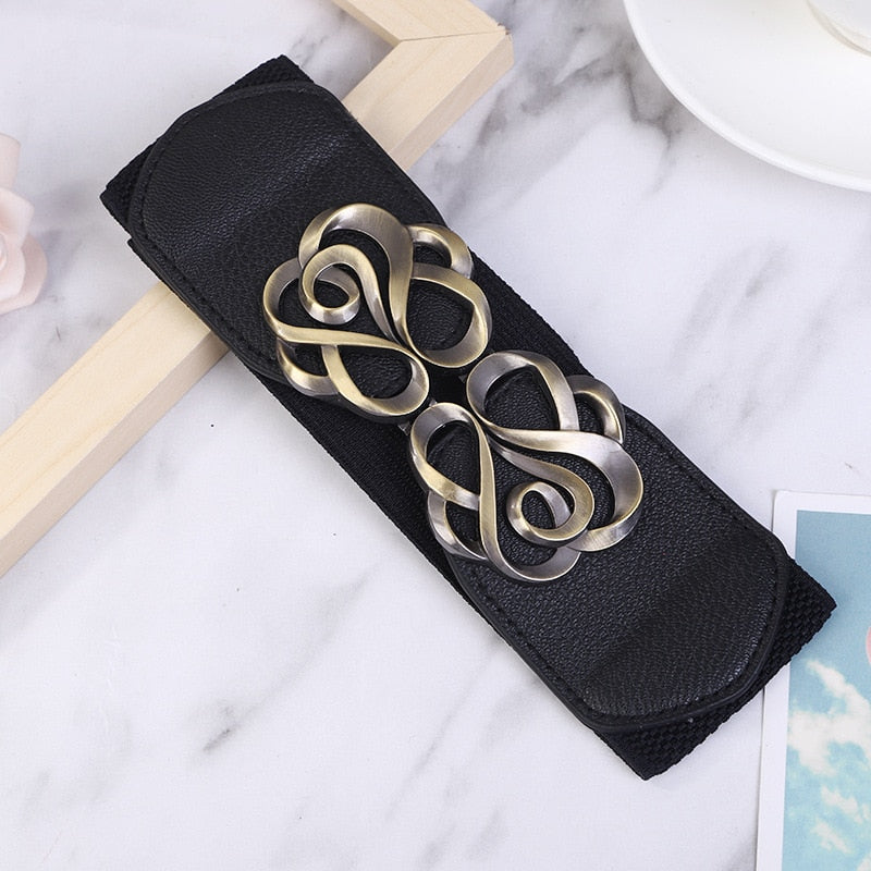 Women's Wide Elastic Fashion Belts Dsers