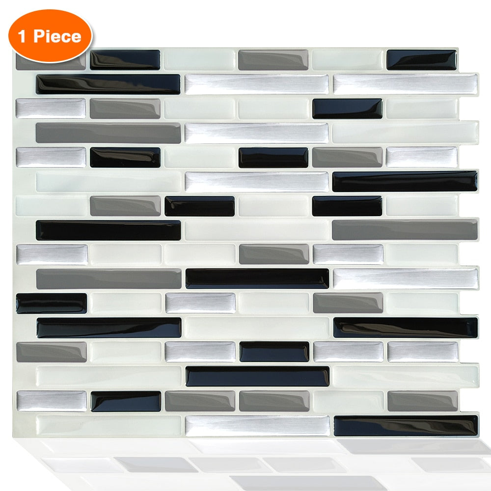 Removable Peel Self Adhesive Mosaic Marble Tile Backsplash Wall Sticker Vinyl Bathroom Kitchen Home Decor Dsers