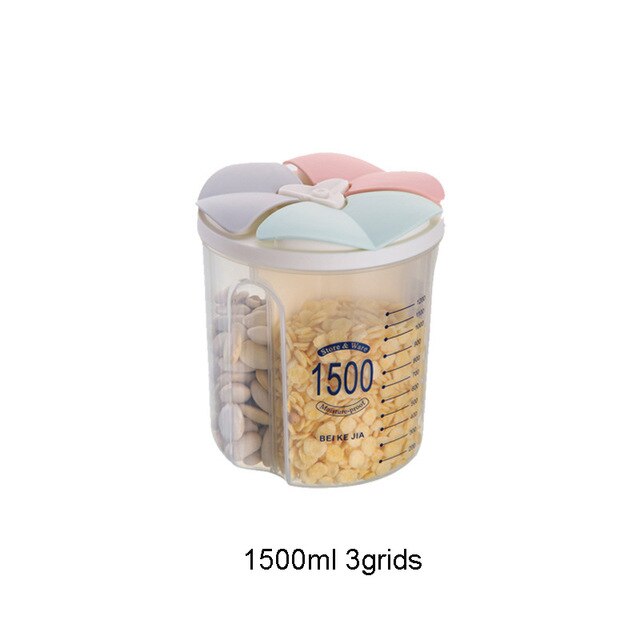 Sealed Storage Box Crisper Grains Food Storage Tank Household Kitchen Food Containers for Dry Cereals Measure Cups Kitchen Tool Dsers