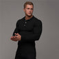 Men's Long Sleeve Cotton Polo Shirt Dsers