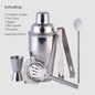 Wine Coctelera Batidora Boston Recipe Mixer Shaker Bartender Barware Kit Kitchen Bar Tools Stainless Steel Cocktail Shaker Set Dsers