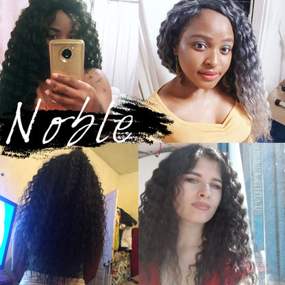 Noble Synthetic Hair Body Weave 20 Inch 8pcs/lot Afro Kinky Curly Hair Ombre Bundles Hair Extension Synthetic Hair Wave