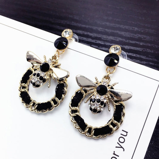 Women's Bee Pearl Dangle Earrings Dsers