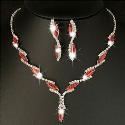 Women's Silver Plated Gemstone Jewelry Sets Dsers