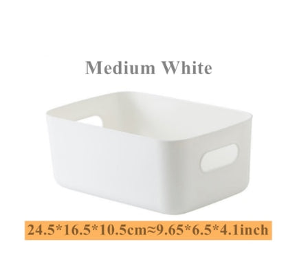 Storage Basket Student Desktop Snack Storage Box Plastic Cosmetic Storage Box Household Kitchen Sorting Box Makeup Box Dsers