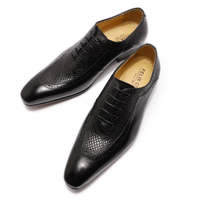 Men's Pointed Toe Leather Dress Shoes Dsers