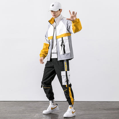 Men's 2 Piece Hip Hop Style Tracksuit Dsers