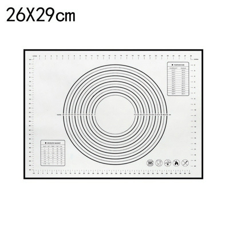 Multi-size Silicone Baking Mat Pizza Dough Maker Pastry Kitchen Gadgets Cooking Tools Utensils Bakeware Kneading Accessories New Dsers