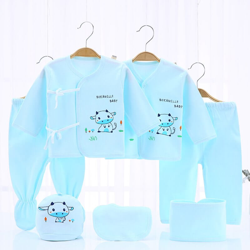 0-3M Newborn Clothing Sets for Baby Girls Boys Clothes Suits Cotton OUTFITS 7pcs/set MORE 20 STYLES DunbiBeauty, LLC