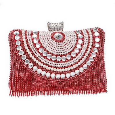 Women's Clutch Evening Bags with Tassels Dsers