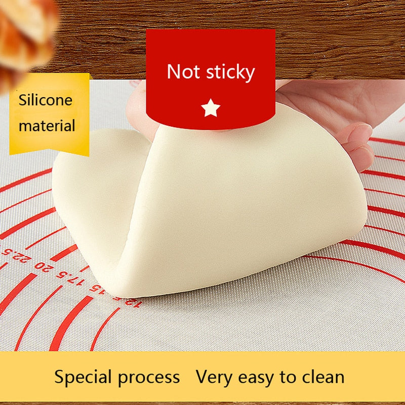 Silicone Baking Mats Sheet Pizza Dough Non-Stick Maker Holder Pastry Kitchen Gadgets Cooking Tools Utensils Bakeware Accessories Dsers