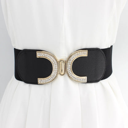 Women's Wide Elastic Fashion Belts Dsers