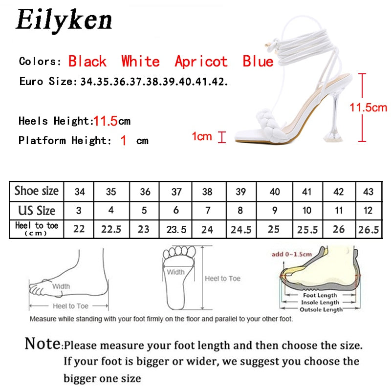 Women's Transparent Heel Open Toed Shoes Dsers