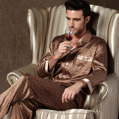 Men's Silk Pajama Sets Dsers