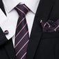 Men's Silk Tie Handkerchief and Cufflinks Set Dsers