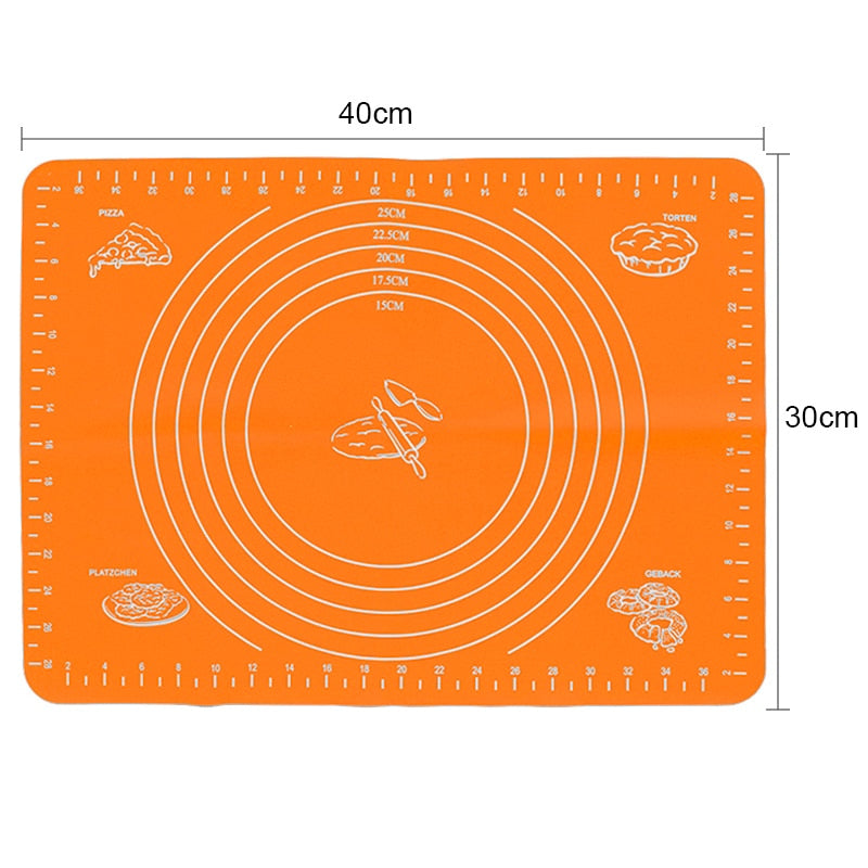 Silicone Non-Stick Rolling Mat Pastry Non-Slip Mat Kitchen Tools for Making Pastry Cakes Dsers