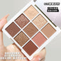 New 9 Colors Makeup Palette Eye shadow Highlighters Blusher Shading Powder Glitter Matte Silky Touch 3 IN 1 Cosmetics For Women