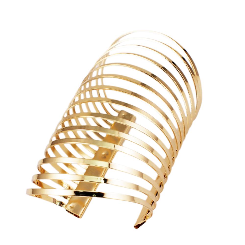 Women's Geometric Hollow Alloy Cuff Bangle Dsers