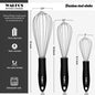 Stainless Steel Wire Whisk Manual Egg Beater Blender Milk Cream Butter Beater Kitchen Baking Cooking Utensils Accessiores Dsers