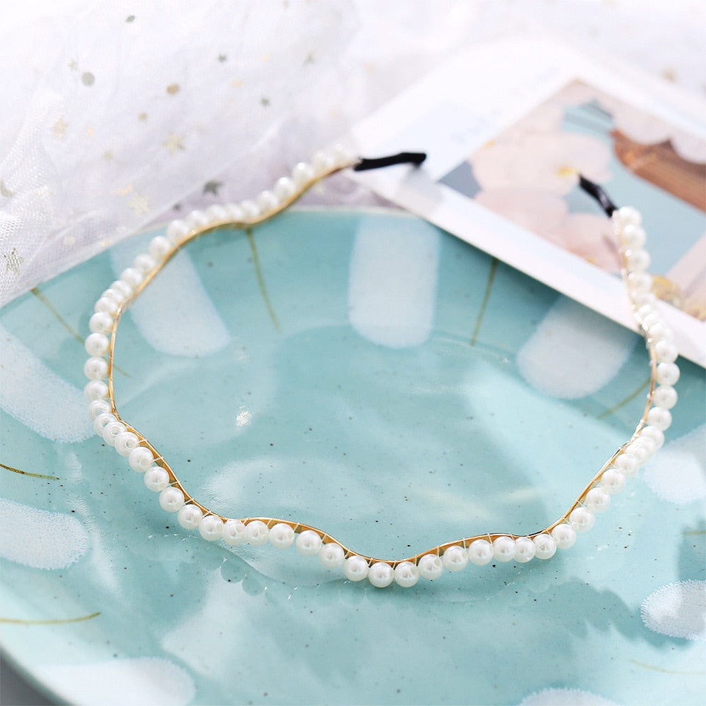 Women's Faux Pearl Headbands Dsers