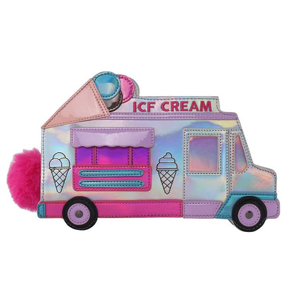 Women's Holographic Ice Cream Truck Bag Dsers